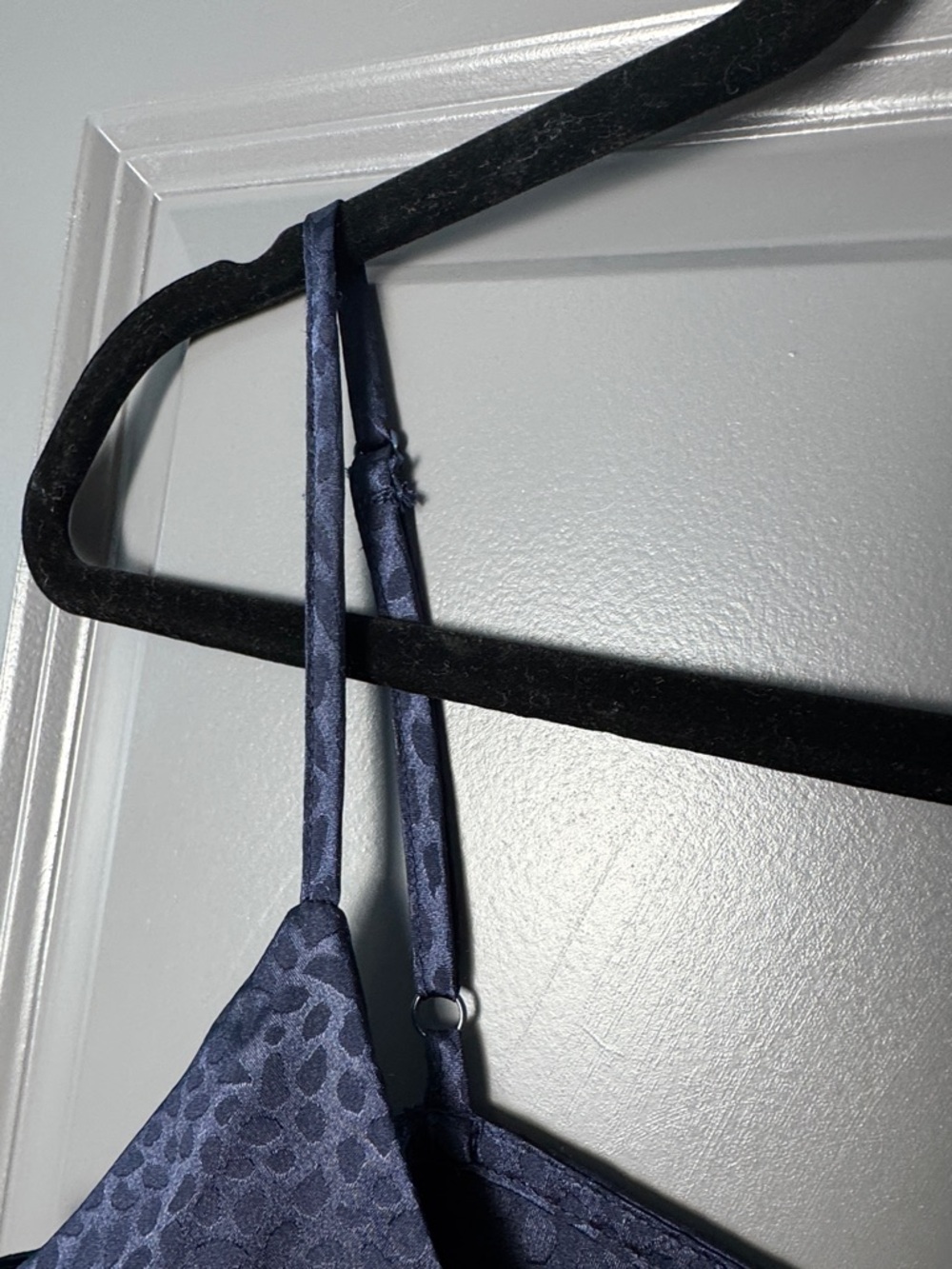 Navy Silk Ruched High/Low Dress Size Small - Picture 5 of 11
